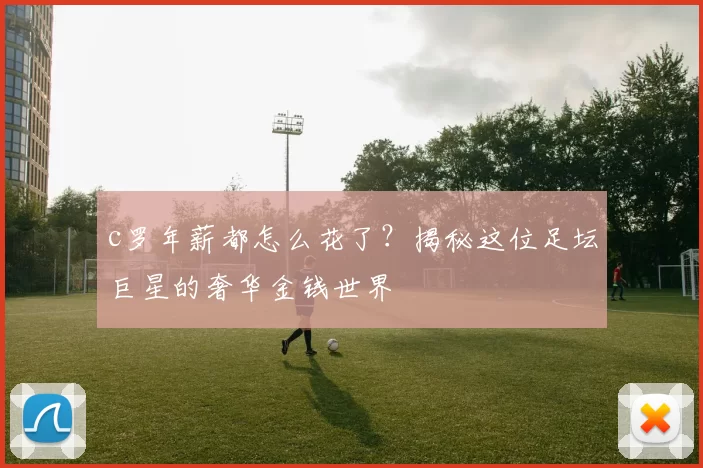 c罗年薪都怎么花了？揭秘这位足坛巨星的奢华金钱世界